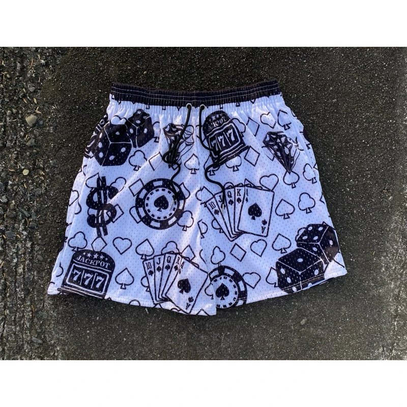 

Мужские шорты Life Is Like Gambling Street Fashion: спортивные, с 2 карманами, летние, быстросохнущие, мягкие, легкие, для плавания, мото-шорты