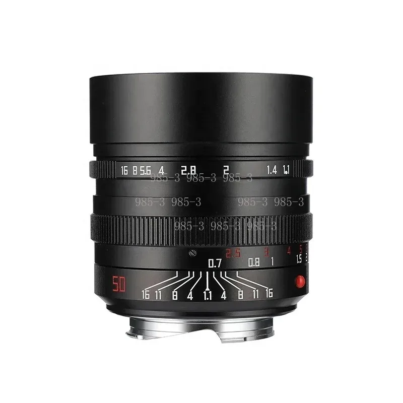 Black 50mm F/1.1 Full Frame Manual Camera Lenses for M Mount Cameras