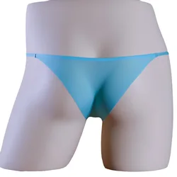 Mannen Sexy String Naadloze Bikini Ijs Zijde Cool Ademend Slipje Etui Lingerie Slips Sexy Ultra-Dun Doorschijnend Ondergoed