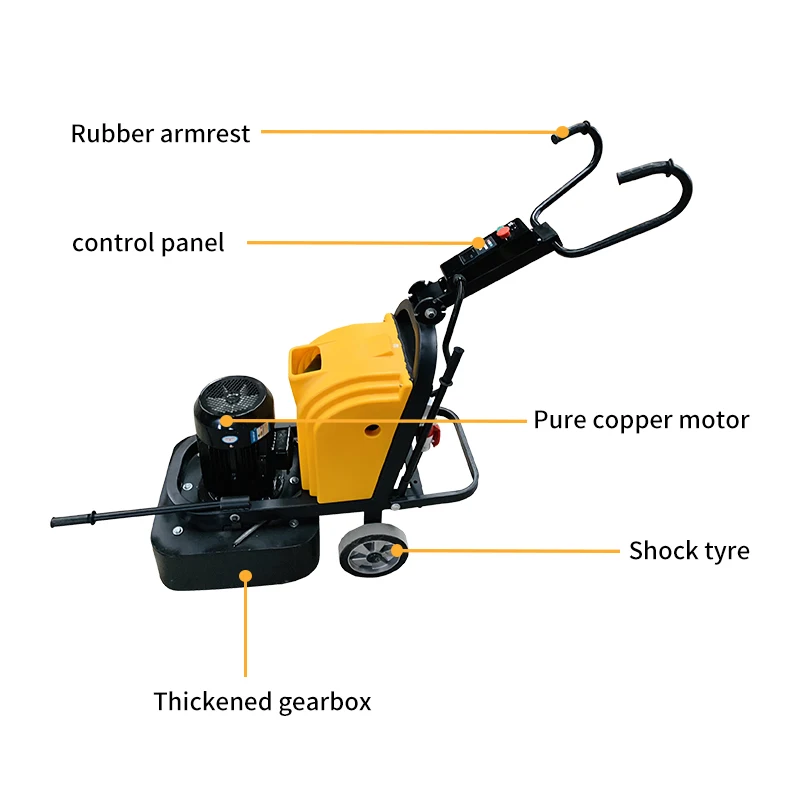 Betonfahrt-Schleifmaschine, Schleifmaschine für Betonböden, Terrazzo-Betonbodenschleifer zum Verkauf, Oberflächenschleifen 3 kW