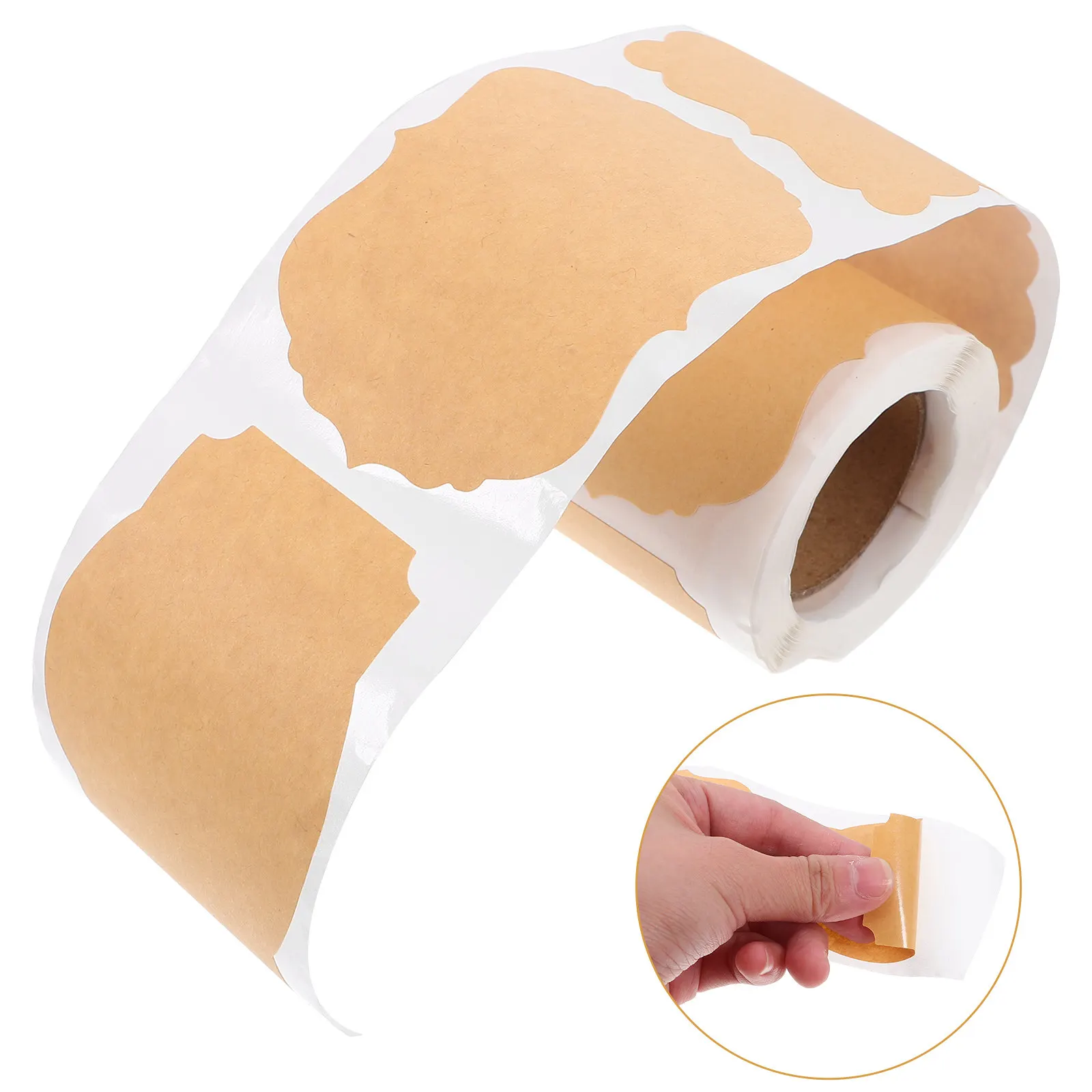 

1 Roll Round Writable Gift Label Stickers Self-Adhesive Packaging Decals for Candy Box Favors Mason Jar Canning Gift Tags