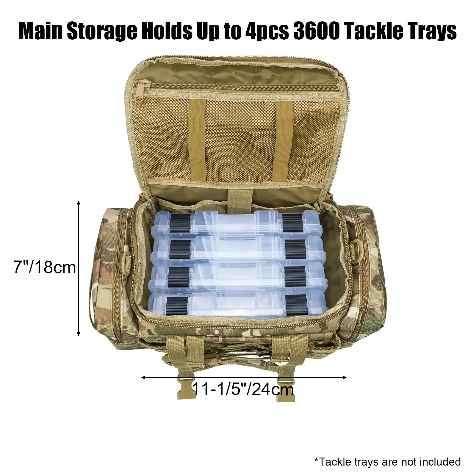 Large Fishing Bag High-Capacity Multifunctional Shoulder Waist Men Canvas Tackle Storage Case Outdoor Camping Hunting Bag - Image 6