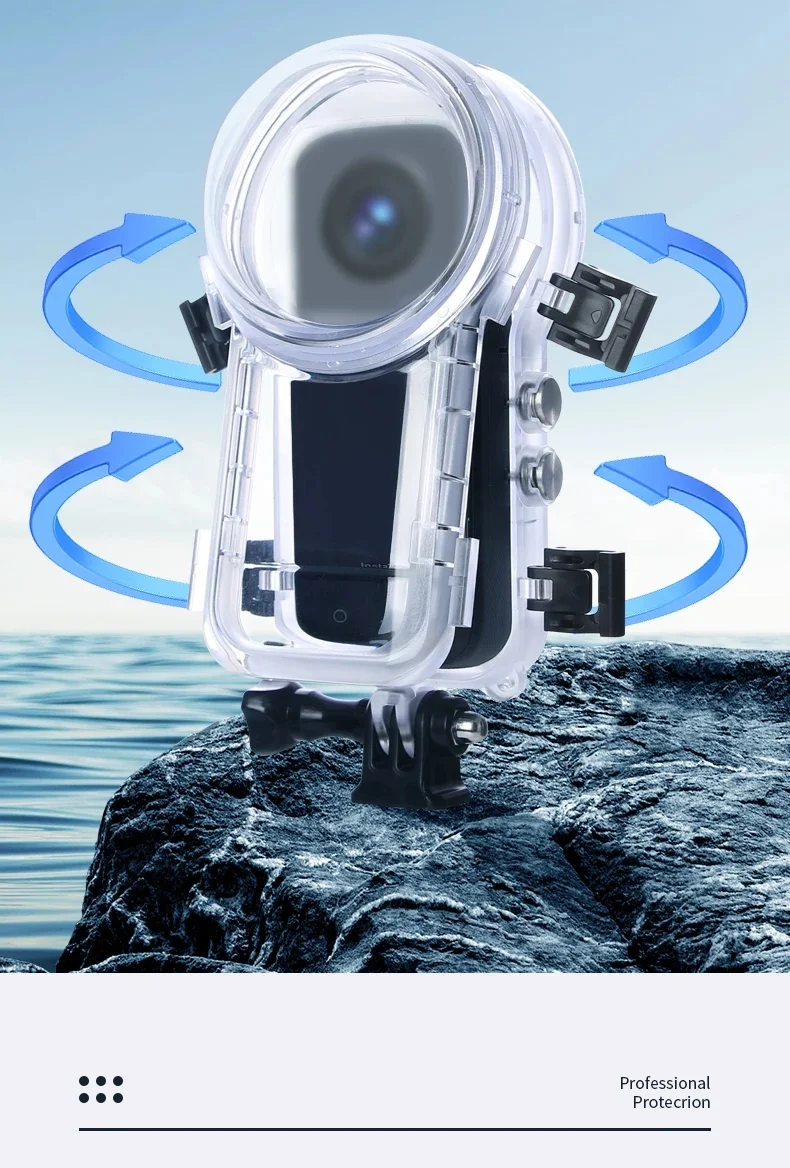 

50M Fully Invisible Waterproof Shell For Insta360 X4 Invisible Dive Case Underwater Water Housing Sports Camera Accessories