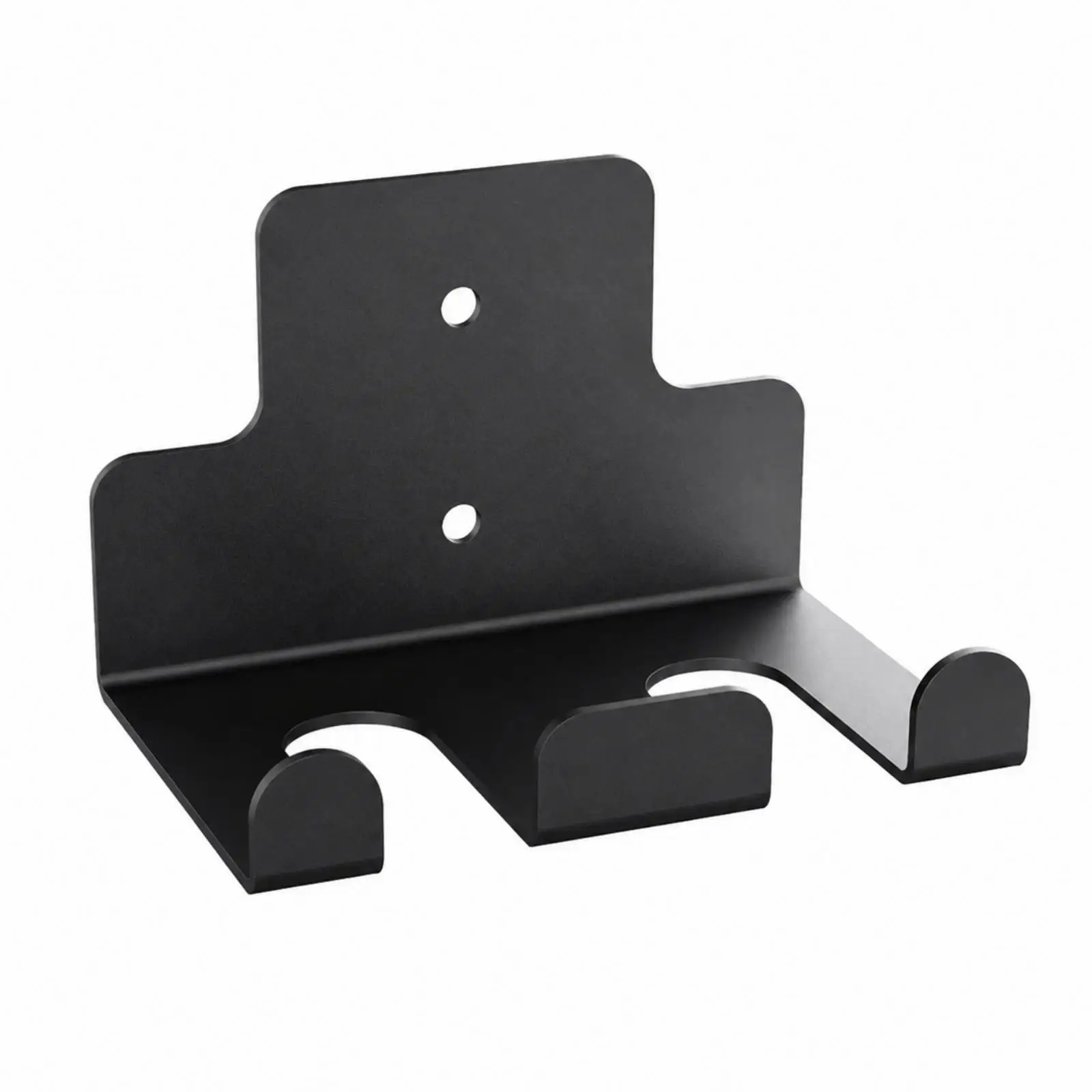 Barbell Storage Rack for Wall Iron Mounted Weight Bar Cradle with Raised End for Home Fitness Room