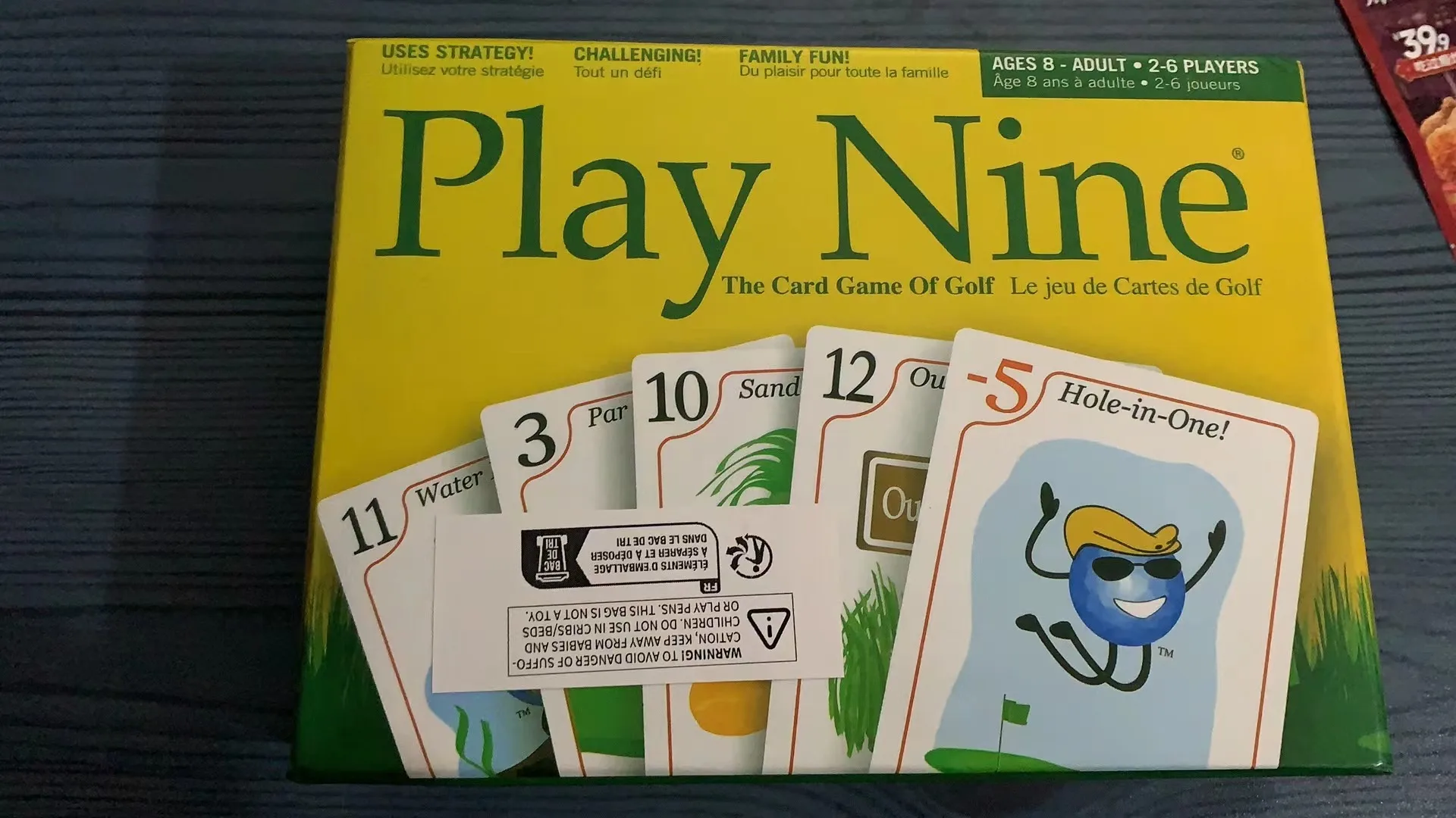 Party game Play Nine - The Card Game of Golf board game