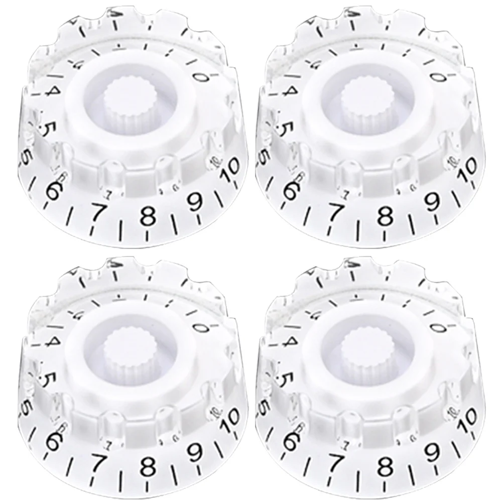 

4 Pcs Guitar Knob Electric Creative Volume Knobs Useful Bass Plastic for Guitars Control Amplifier