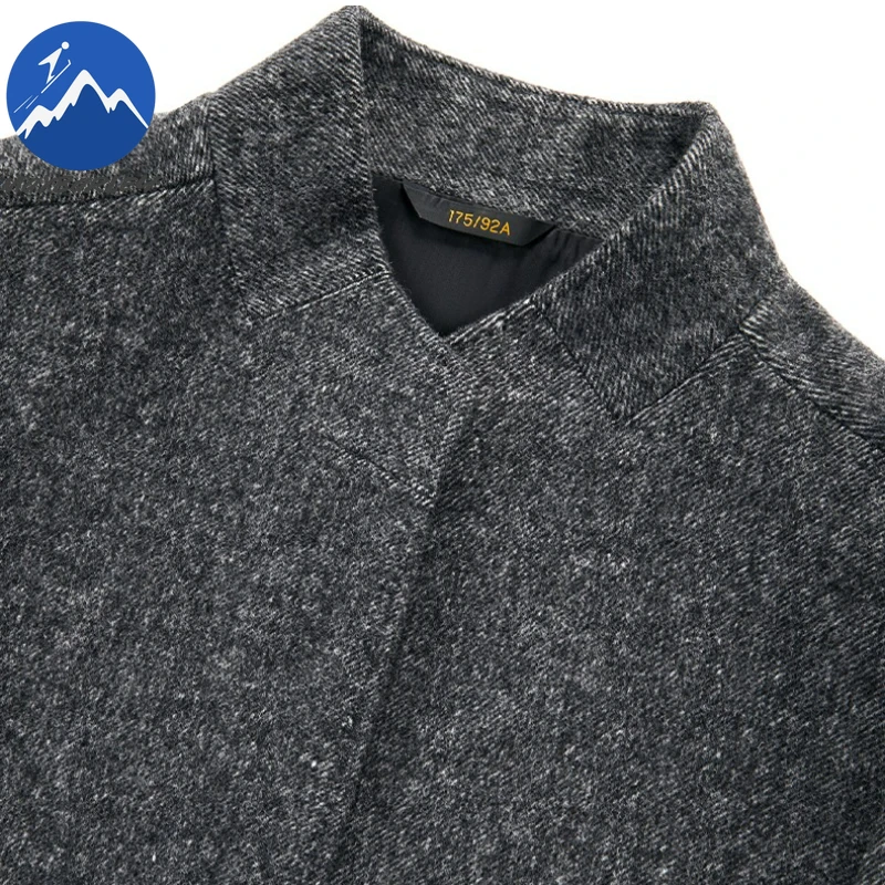 Maxbarley Winter Wool Coat Men Long Warm Black Woolen Trench Single Breasted Luxury Wool Overcoat Man 2025 New Designer Clothing - Image 2