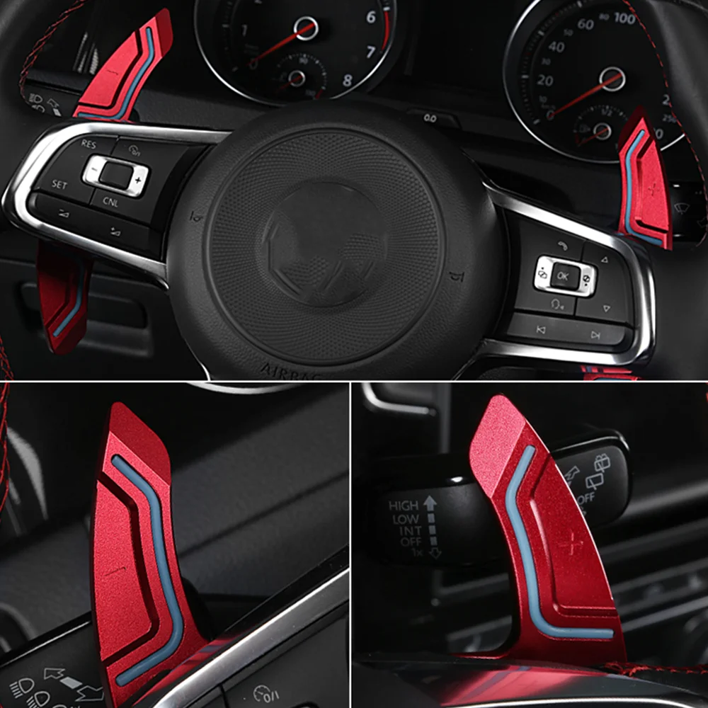 Paddles Shifter Steering Wheel For Volkswagen VW Golf 7 MK7 R GTI Scirocco 2015 2016 Polo GTI Car Accessories