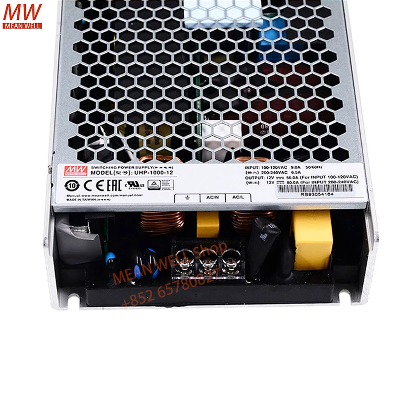 MEAN WELL 1000W Slim Type with PFC Switching Power Supply UHP-1000-12 UHP-1000-24 UHP-1000-36 UHP-1000-48