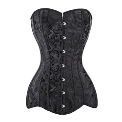 Blanc Patients Corselet Long Torse Taille Entraînement Corset Lingrie Os Overbust Sablier Body Shaper Corset Taille XS-6XL 942 #