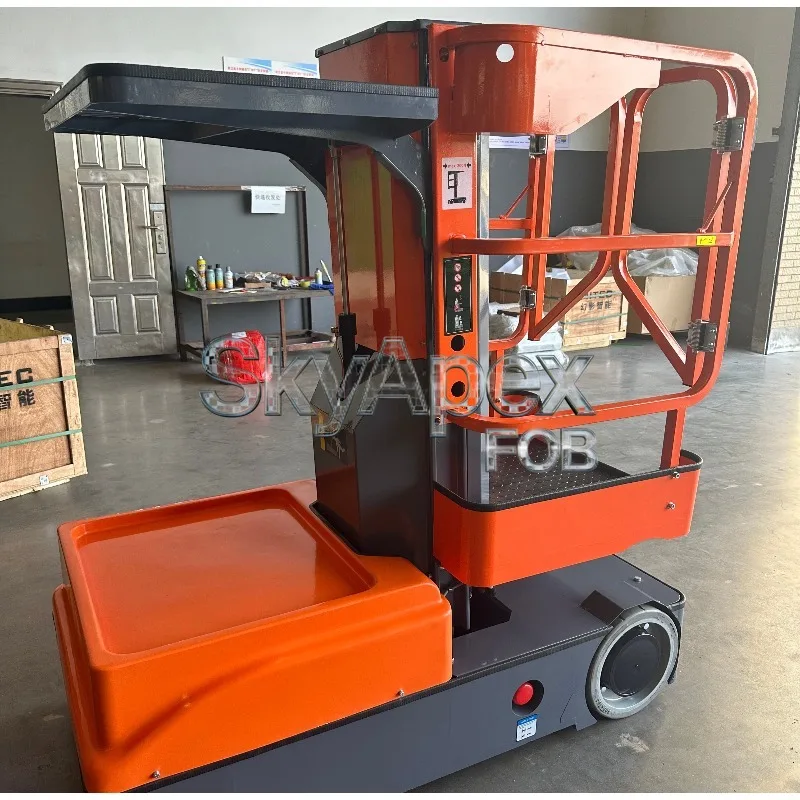 3m 4m Hydraulic Aerial Work Platform 300kg Mini Electric Order Picker Self-Propelled Electric Lift Mini Lift Table Warehouse FOB