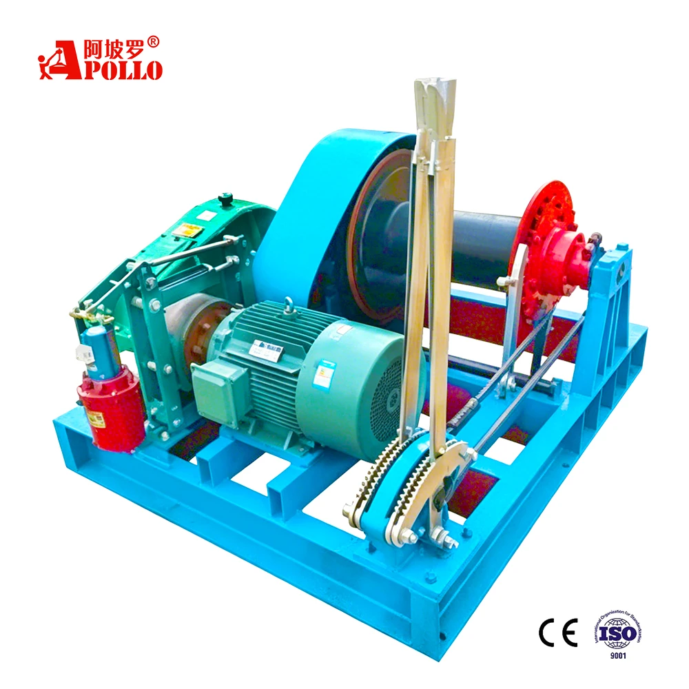 2-10 Ton 20-100kN Hand Controlled Rolling Fast Winch Manual Cable Drum Pulling Winch for Construction Industrial Towing