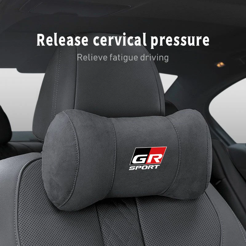 

Car Seat Headrest Memory Cotton Cervical Spine Protection Pillow For Toyota Gazoo Racing Corolla Yaris Chr Auris Rav4 PriusPrado