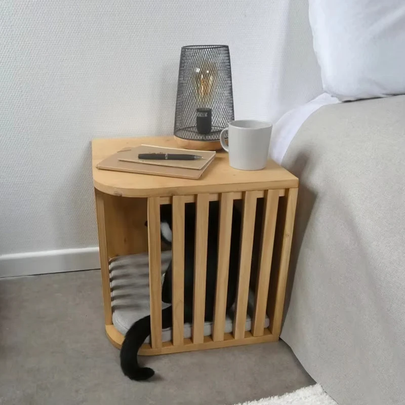 

Customized High Quality Durable Wood Furniture for Cats and Dogs Luxury Indoor Pet Bed Sustainable Custom Manufacturer
