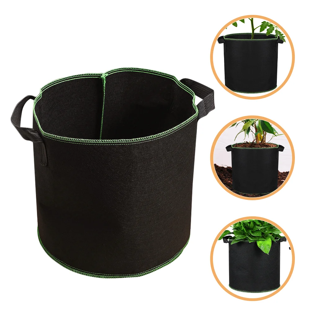 

6 Pcs Non-woven Planting Bucket Bag Fabric Planters Grow Bags Succulent Plants Nursery Mushroom Growing Cloth Baggies