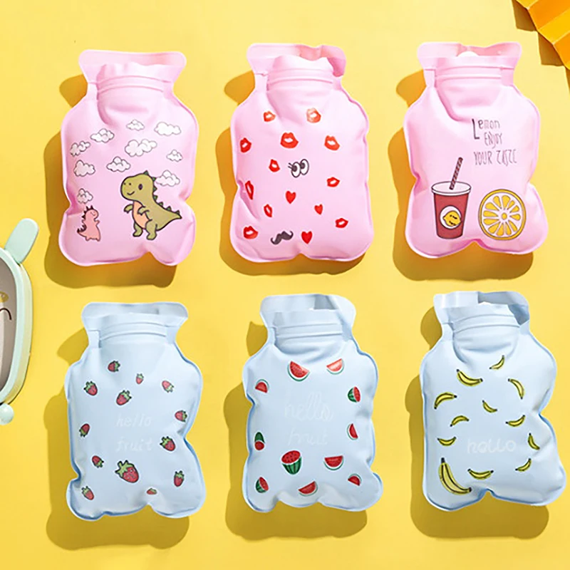 

Cute Cartoon PVC Hot Water Bottle Creative Water Filling Hot Water Bag Hand Warmer Baby Student Cartoon Warm Baby Home Necessary