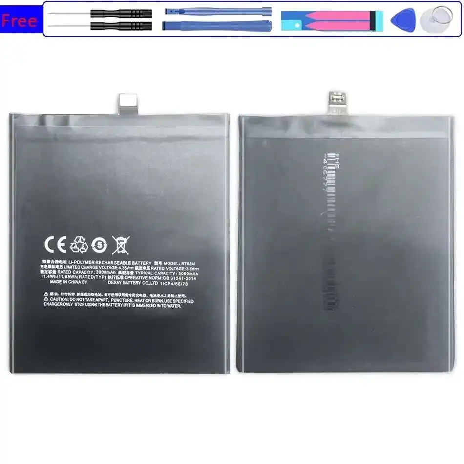 

Mobile Phone Battery High-Efficiency Long-Lasting Performance BT65M For Meizu Meizy Mx6 3060Mah