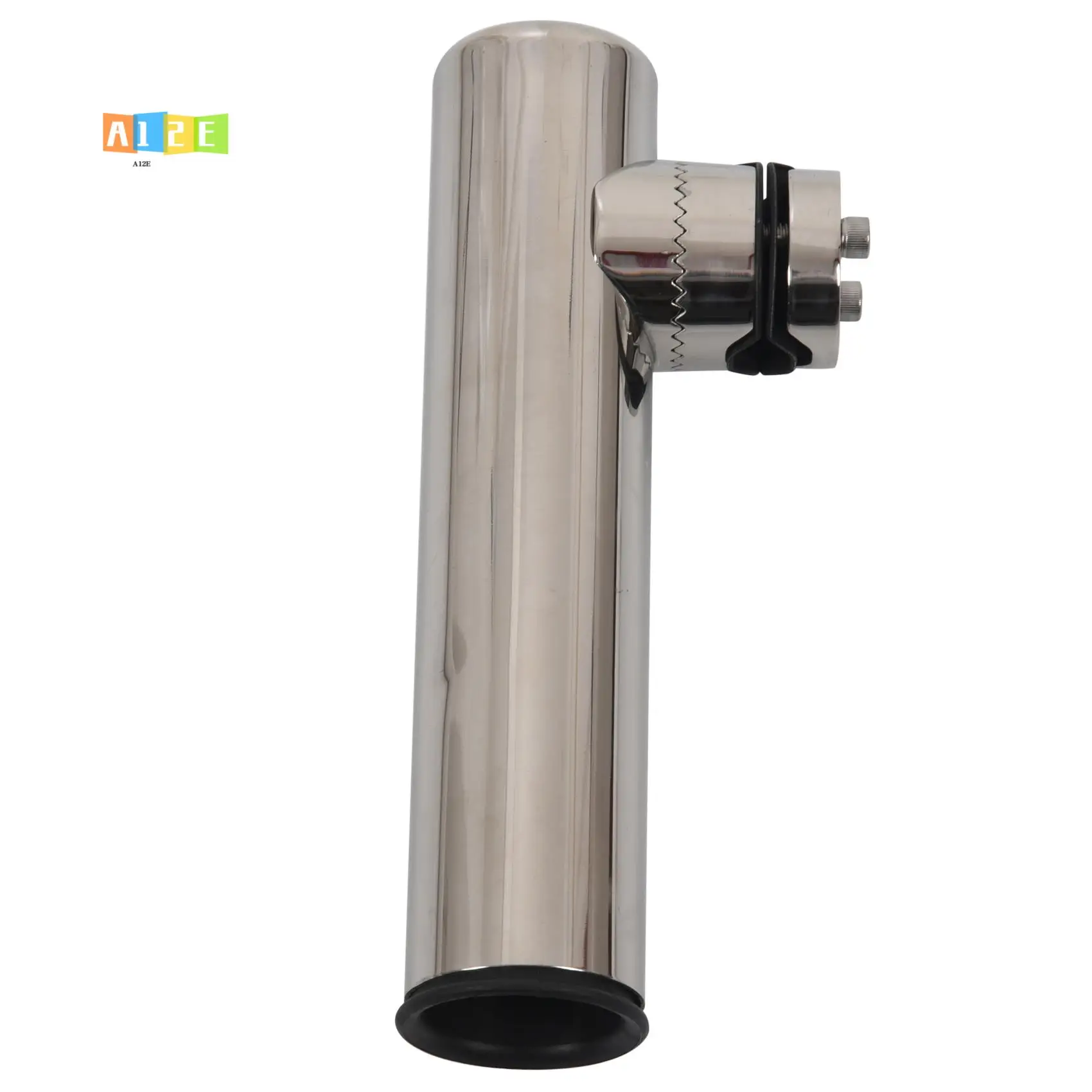 

A12E-2Pcs Boat Stainless Steel Clamp On Fishing Rod Holder Rails 7/8 Inch To 1 Inch Tube Ship Stainless Steel Rod Frame Adjustab