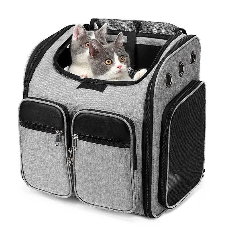 Pet Supplies Cat Tote Bag Foldable Breathable Pet Backpack Go Out Portable Puppy Cross-body Shoulder Bag