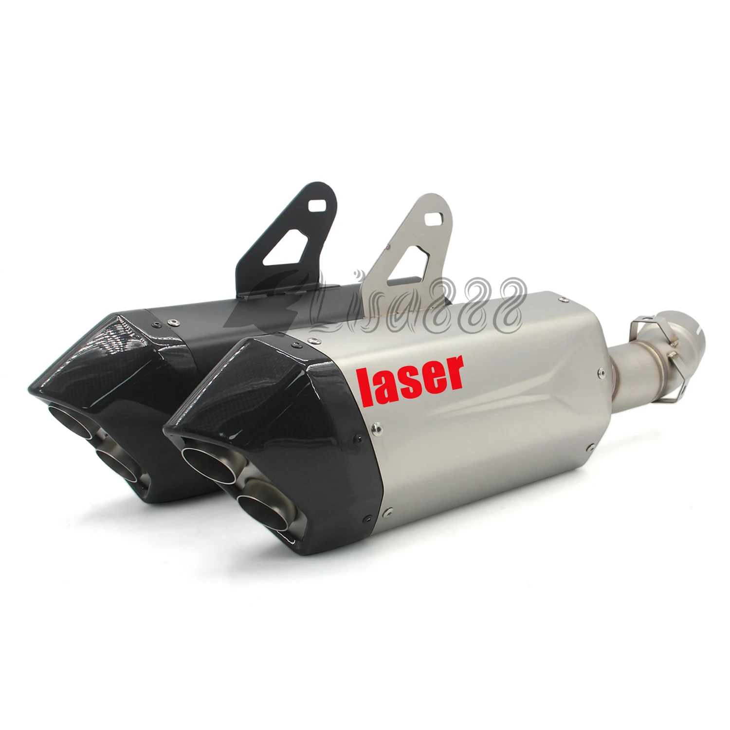 Exhaust Motorcyle Tips Escape Moto Muffler For R1250 GS Adventure R1250GS ADV 2019-2024 Motocross Carbon Fiber Systems Pipe