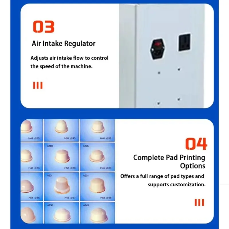 NF 220/110V Pneumatic Pad Printing Machine Sealed Oil Cup Pad Printing Machine Desktop Insole LOGO Pad Printer on Various Materi