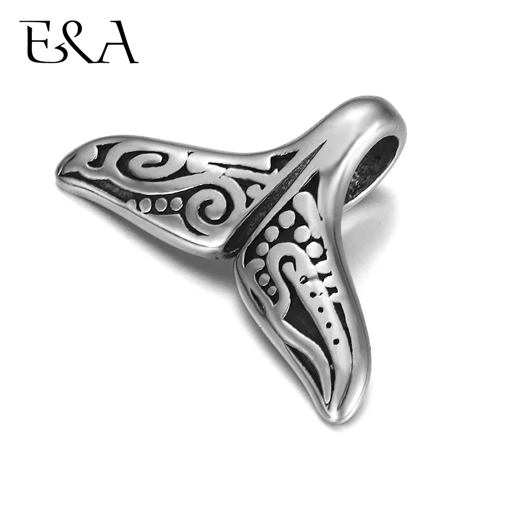 316L Stainless Steel Charms Fishtail Hook for Jewelry DIY Accessory Bracelet Making Cord Connect Clasps