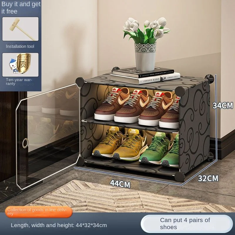 Shoe Rack Storage Shelf Shoes Entrance Hallway Furniture Cupboards Splicing Dustproof Transparent Box Organizador De Zapatos
