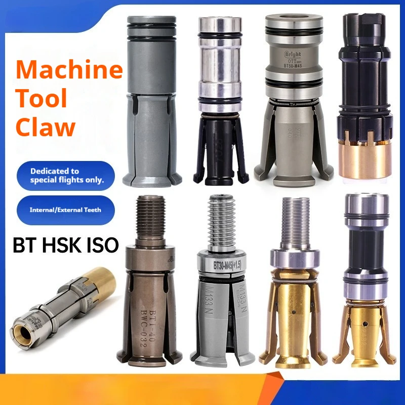 

Four-petal claw CNC spindle puller BT30 external thread BT40 internal thread HSK50 puller claw accessory