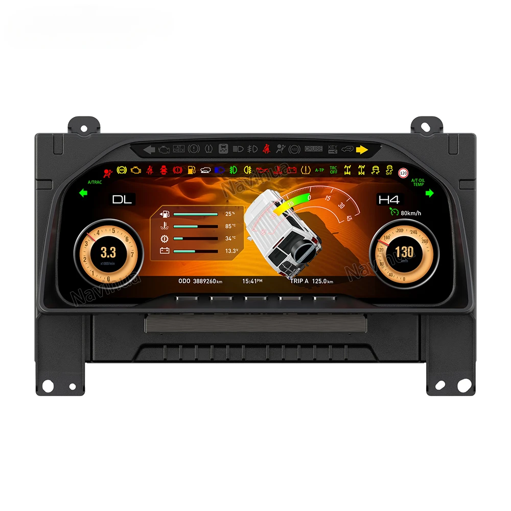 Car Digital Cluster for Toyota Land Cruiser LC70 71 76 78 79 LCD Dashboard Auto Speedometer Virtual Cockpit New Upgrade