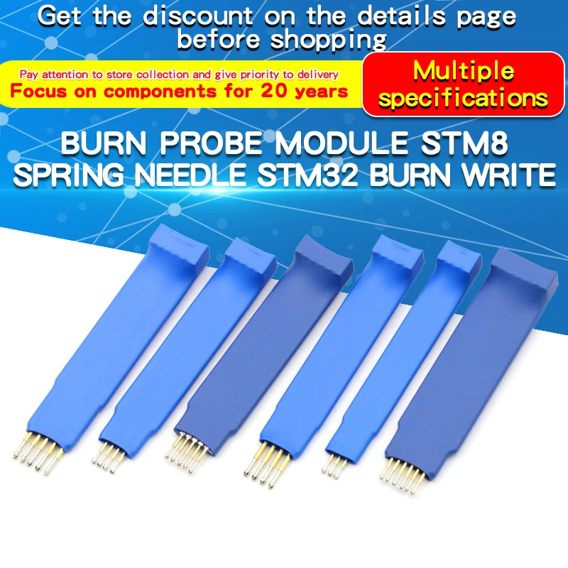 1PCS 2.54mm-4P Test Needle Spring Needle Programming Probe Support STC STM32 STM8 Module