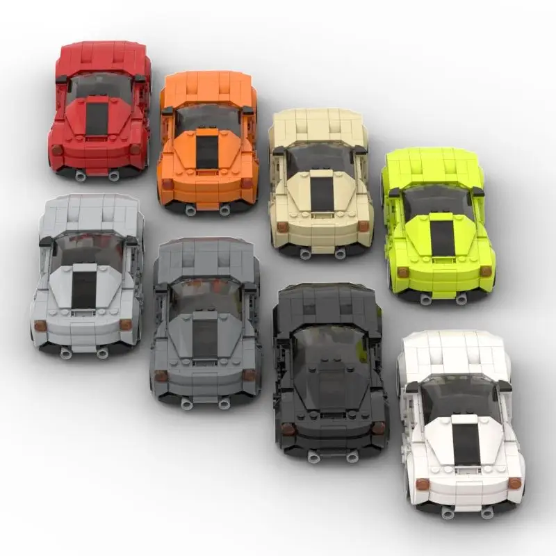 261PCS MOC Speed City Car Champion Racer Classic Supercar Building Blocks Brick Racing SuperTechnigye Creative