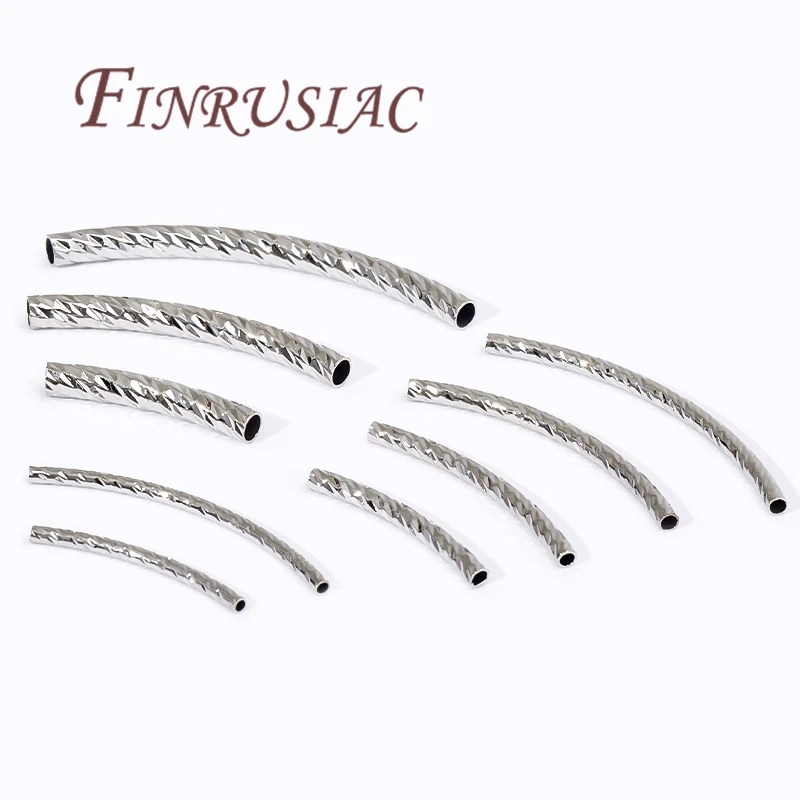 20 Stück 18 Karat vergoldetes Messing, gebogenes Rohr für Schmuckherstellung, DIY-Armbänder, Halsketten, Zubehör, Rohr-Abstandshalter-Verbindungsperlen – Detail 24