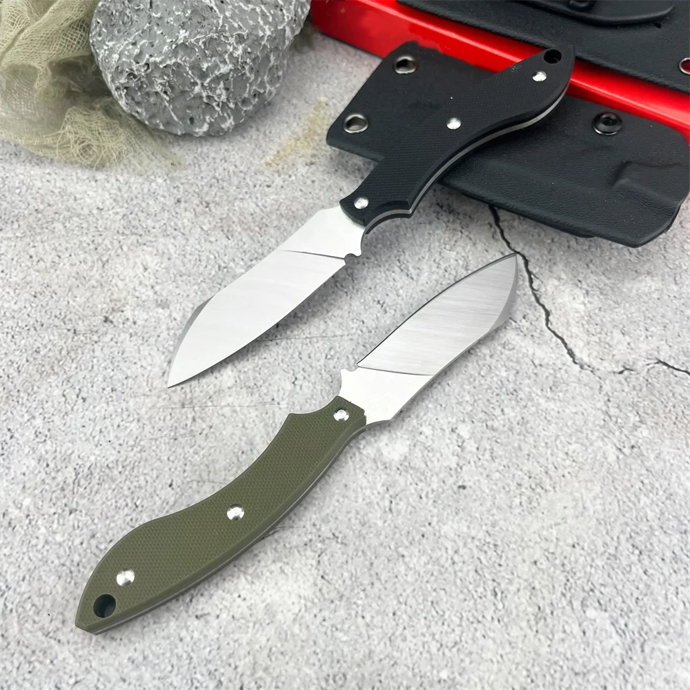 

STOK Knife D2 Blade G10 Handle High Hardness Fruit Knife Outdoor Portable Camping Tool Fixed Knife Self-defense Pocket Knife