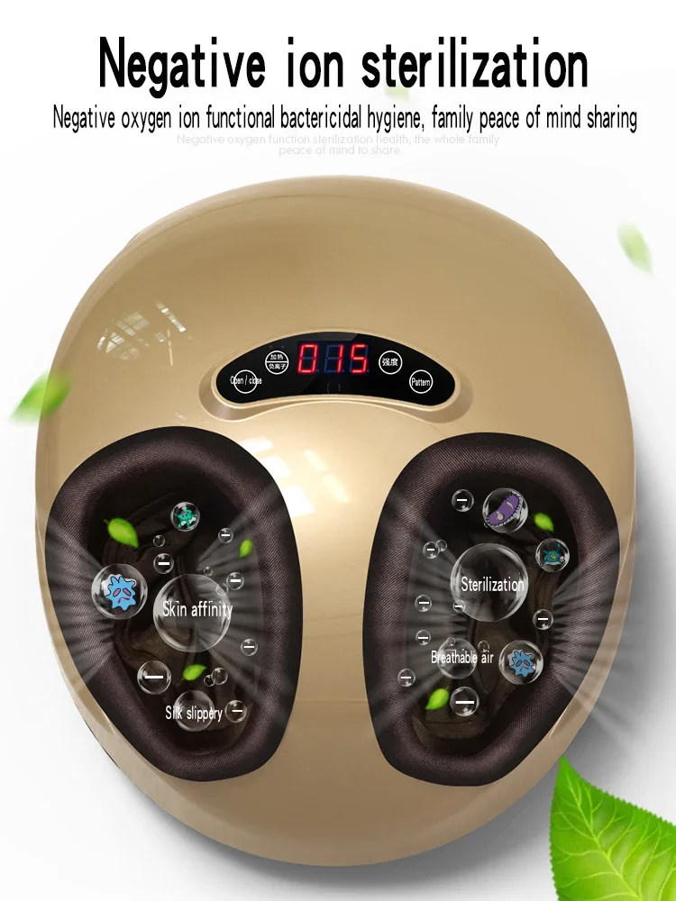 Electric acupressure foot massager, leg and foot massager, kneads and presses the feet to clean the massage device.