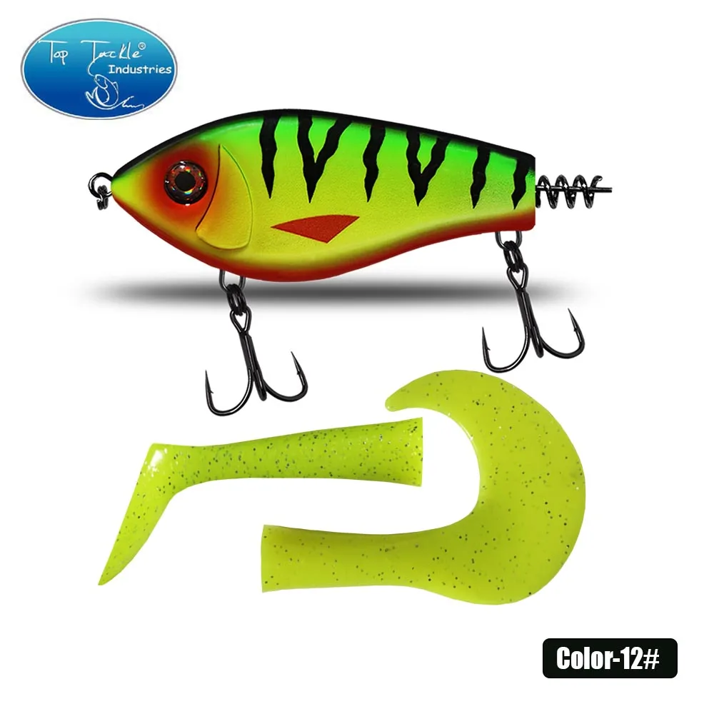Top Tackle Industries CF Köder 100mm 76,5g Jerkbait Rattlin Vib Angeln Köder Sinking Wobbler Hecht Künstliche Köder Für Angelgerät Köder ruck Köder 10