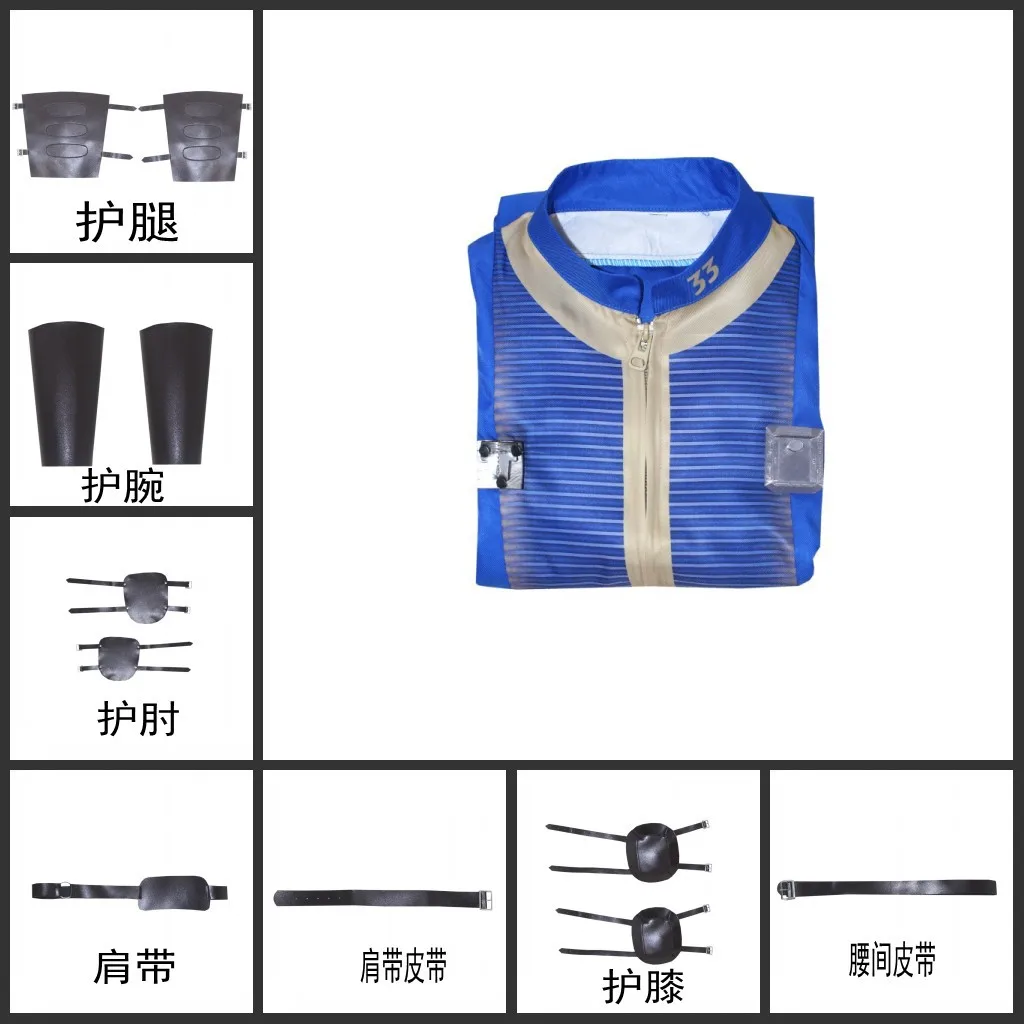 Lucy Costume Cosplay Jumpsuit Suit Adult Clothes Accessories for Movie Fallout Party Carnival Hallowmas Play Role Clothes view 5