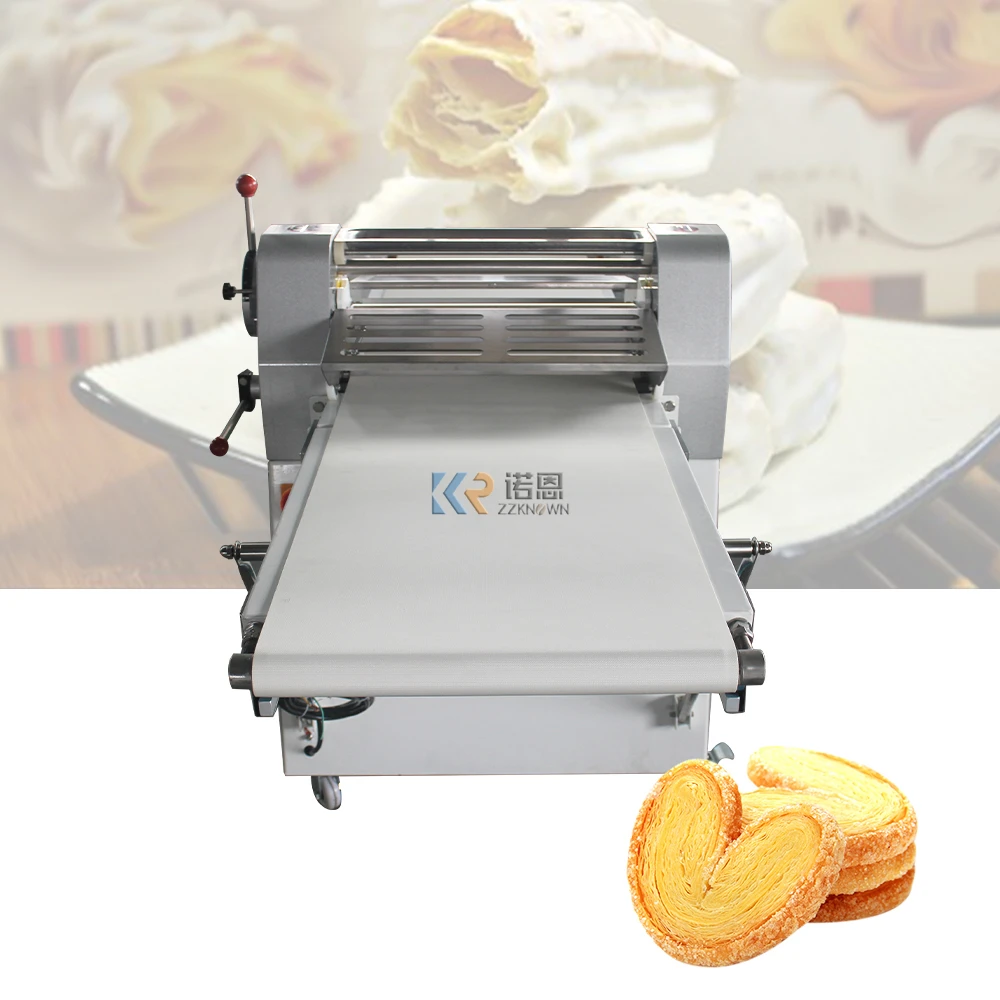 Elektrische Brood Biscuit Bladerdeeg Gebak Deeg Sheeter Machine Vormgeven Apparatuur Koekjes Desserts Eitaart Verkorting Machine