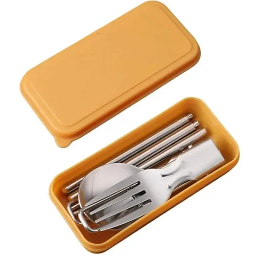 304 Stainless Steel Solding spoon Creative Tableware Outdoor Portable Three-Fold Spoon Fork Travel Folding Spoon camping gear  Best5