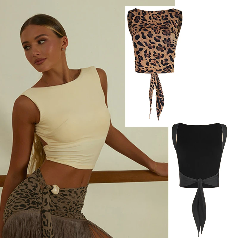 

Профессиональные топы для латиноамериканских танцев, летняя майка без спинки, женская одежда для латиноамериканских танцев, бренд ZYM, блузка для тренировок по румбе и ча-ча-ча, для взрослых