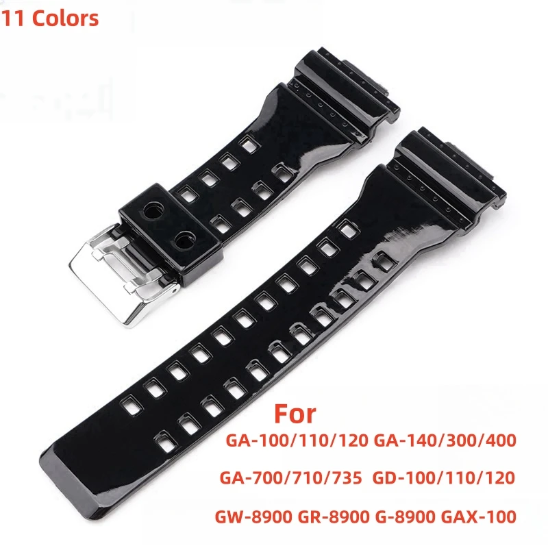 Resin watch strap For CASIO GA-100 110 120 150 200 300 400 700 GD-100 110 120 G-8900 GR-8900 GW-8900 GLS-100 8900 Watch Band