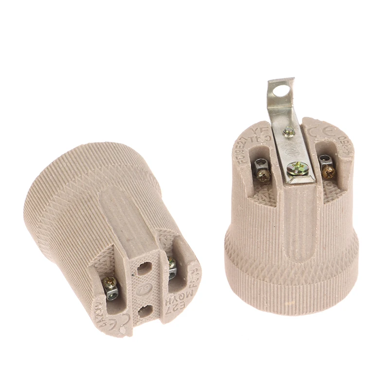 1Pc Base della lampada E27 raccordi per lampade in ceramica Vintage presa supporto per Base della lampada staffa di fissaggio accessorio tappo a