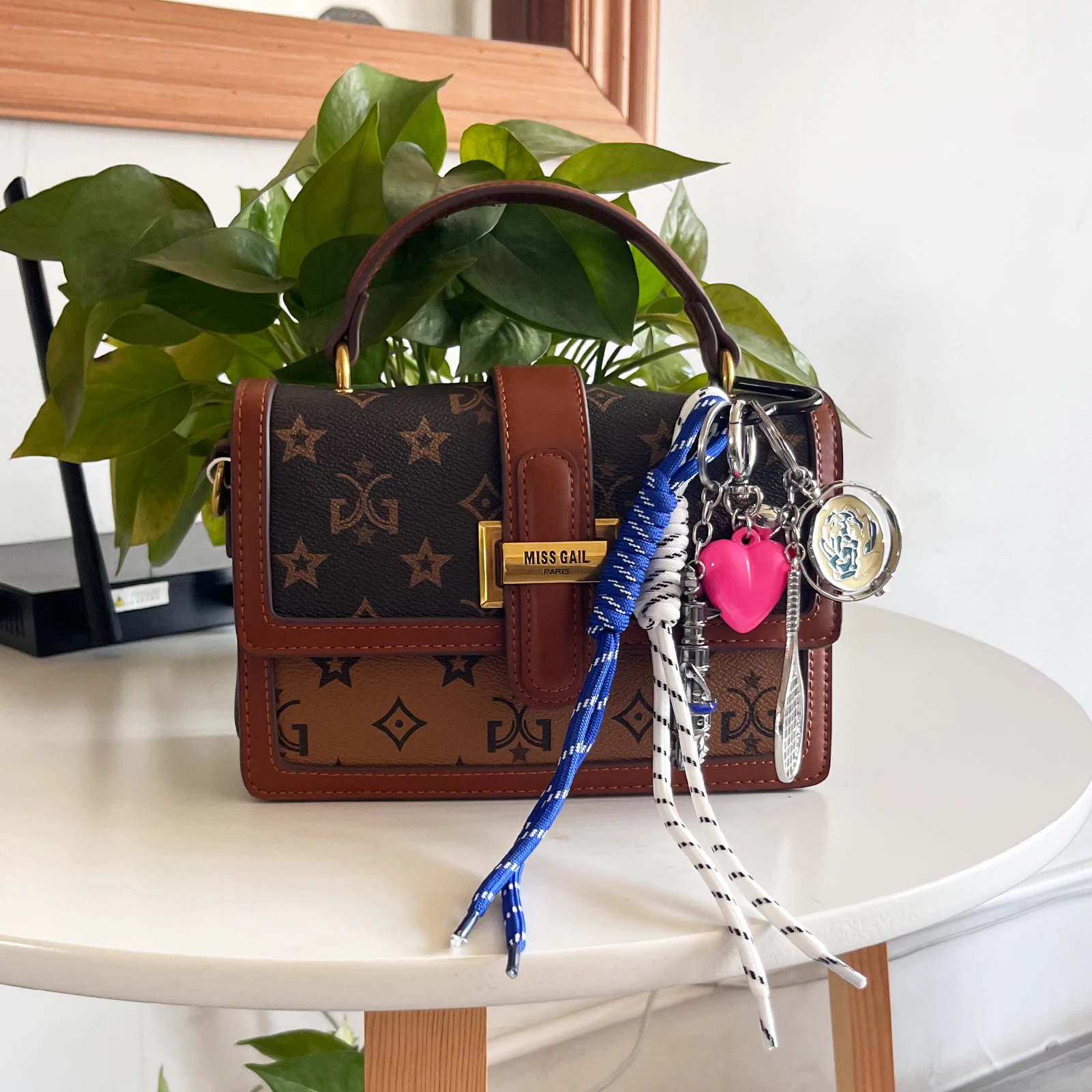 المرأة DIY حقيبة المفاتيح النايلون اليدوية حبل GTA5 Jinx الإشعاع غطاء زجاجة البيسبول جولف الدب مضفر قلادة هدية للأصدقاء #6