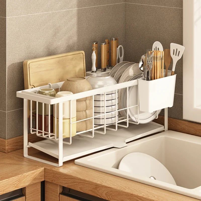 Drain dish rack, narrow kitchen window sill, small tableware drain rack, sink sink rack, sink drying rack