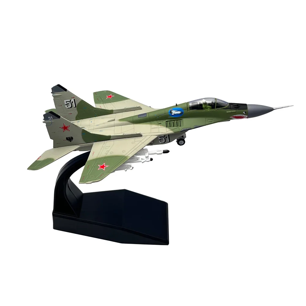 1/100 Scale Russian MIG-29 Mig29 Fulcrum C Fighter Diecast Metal Plane Aircraft Airplane Model Children Gift Toy Ornament