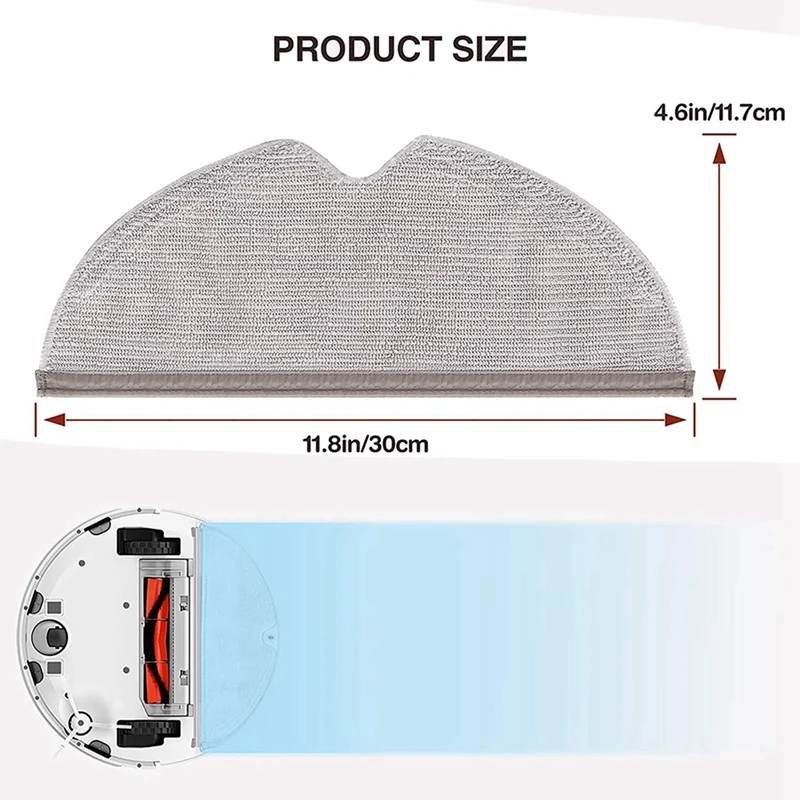 Горячие 10 шт. аксессуары для швабр с полным покрытием для Xiaomi Roborock S5 MAX S50 S55 Roborock S6 S6 MAXV, швабры для пылесоса