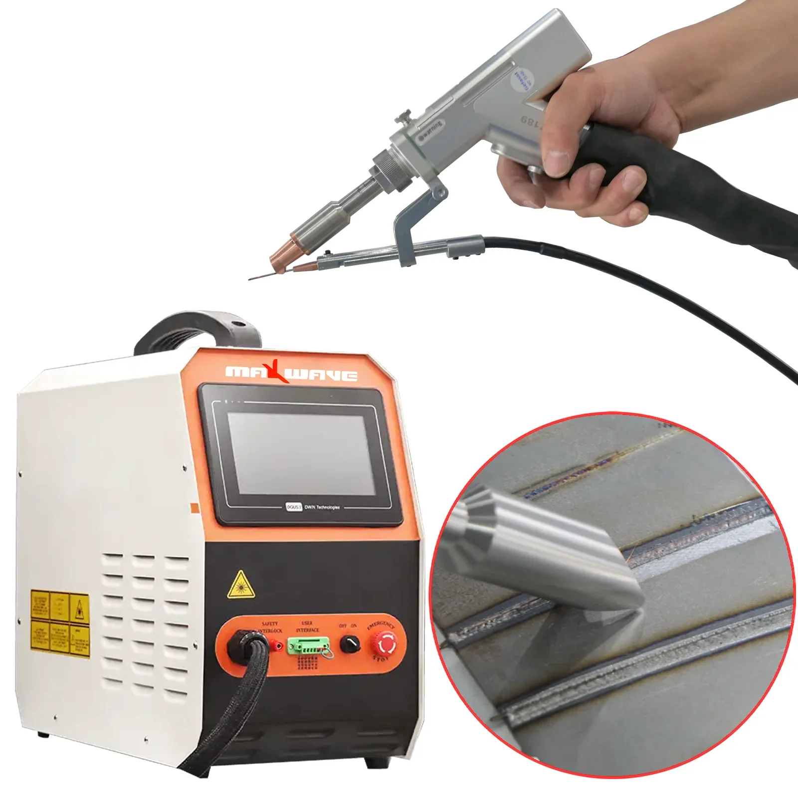 MAXWAVE Laser Welding Machine Metal Soldering Steel Metal Hand-held Repairing Portable bathroom orgnizer kicthen accessories