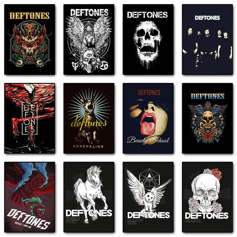 Classic Rock Metal Band Deftones Music Album Posters and Prints Canvas Painting Wall Art Pictures for Club Room Home Decor