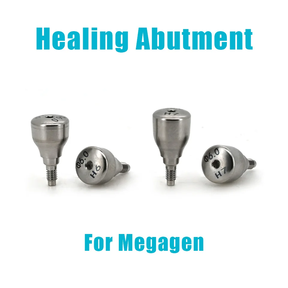 10Pcs Dental Implant Healing Abutments For Megagen AnyRidge System Titanium Gingival Former Emergency Profile Caps Accessories