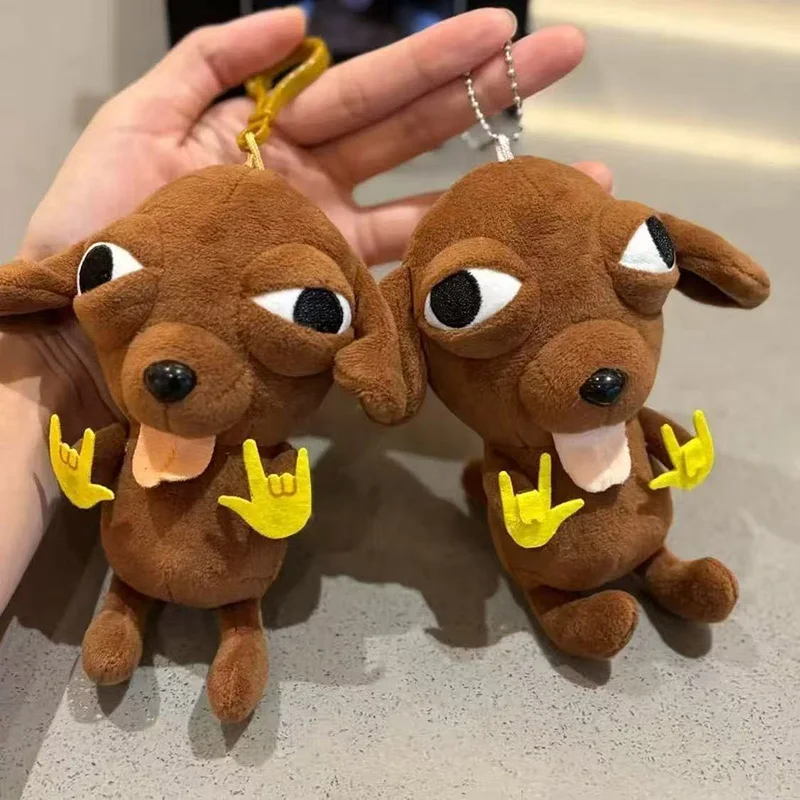 Chihuahua brinquedo de pelúcia boneca mochila pingente chaveiro presente de aniversário abstrato