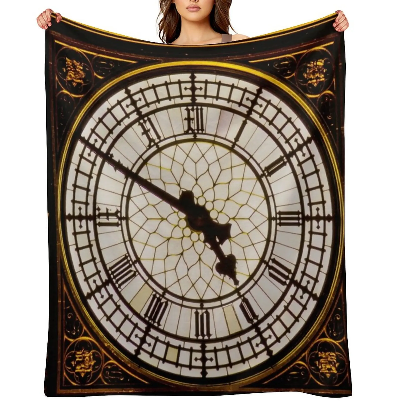

Big Ben London Throw Blanket Heavy for winter Soft Plaid Soft Big Blankets